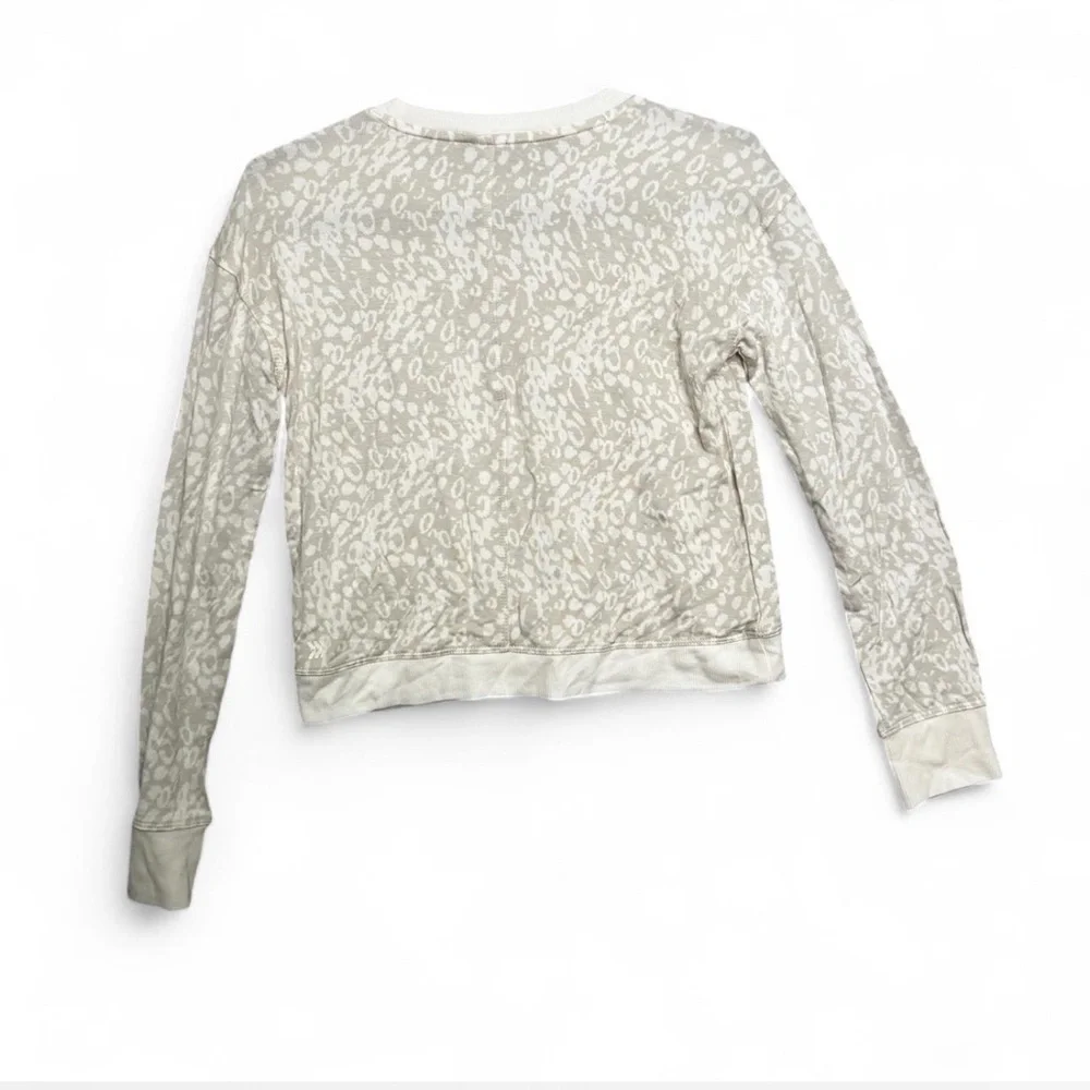 NWT All in Motion Girls L (10/12) Cozy Leopard Print‎ Crewneck Sweatshirt School